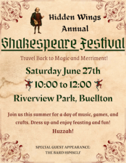 Hidden Wings Shakespeare Festival 2026