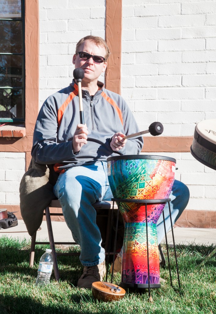 Person playing drums