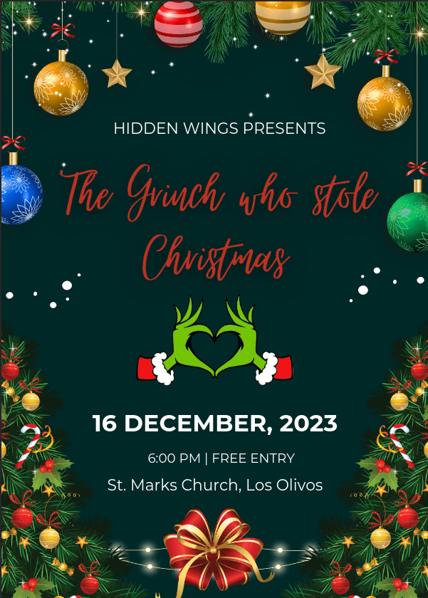 Hiddenwings 2023 Christmas play